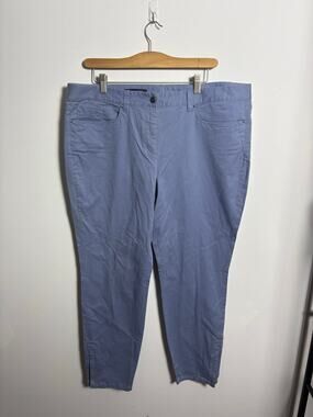 Brooks Brothers Jackie Fit Light Blue Stretch Ankle Pants Women’s Size 16